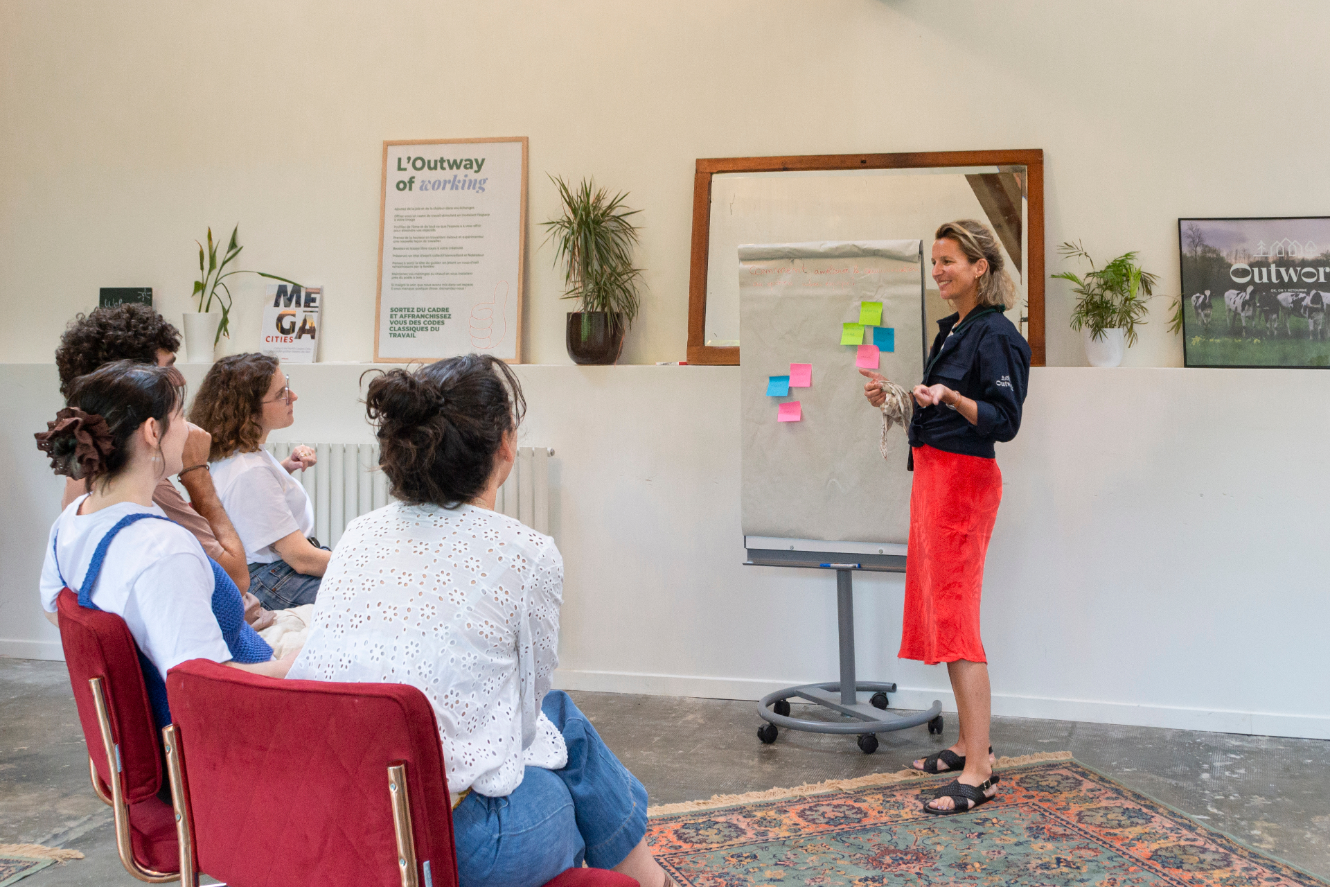 Équipes clientes en séminaire Outwork